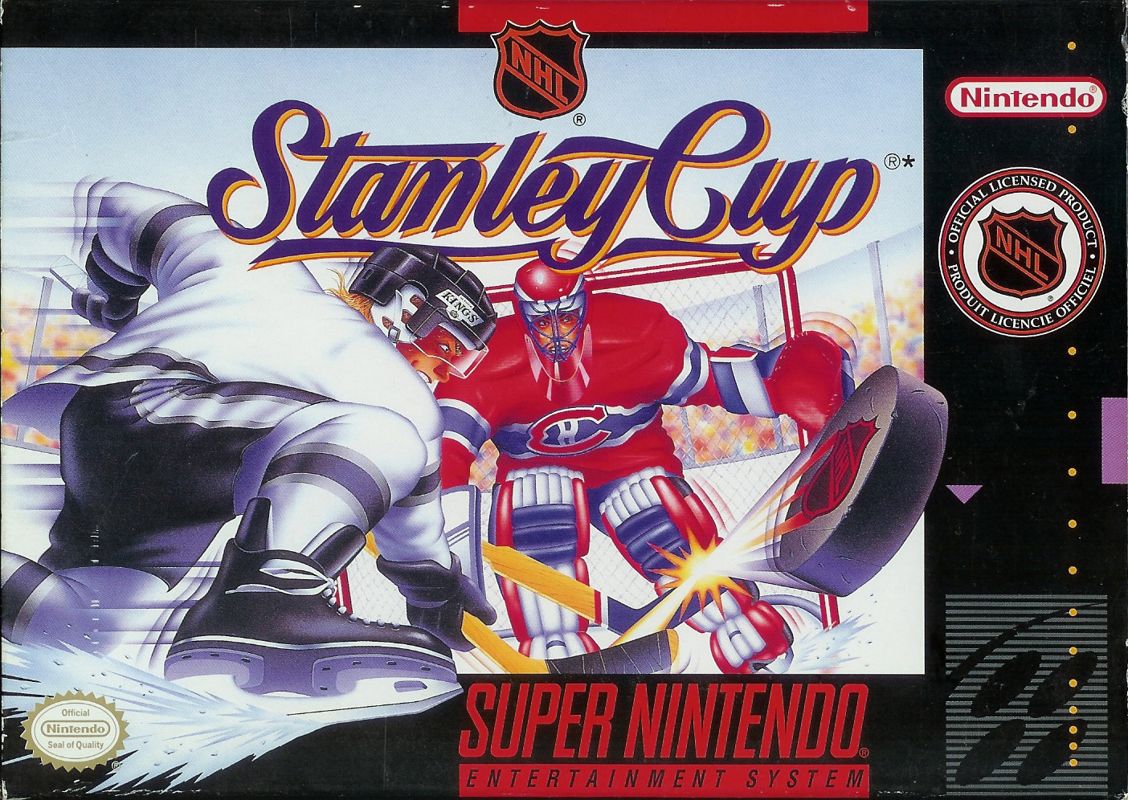NHL Stanley Cup box art for Super Nintendo